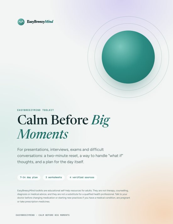 Calm Before Big Moments cover